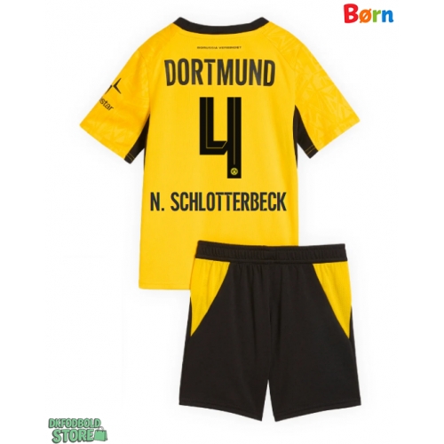 Borussia Dortmund Nico Schlotterbeck #4 Replika Babytøj Hjemmebanesæt Børn 2026-27 Kortærmet (+ Korte bukser)